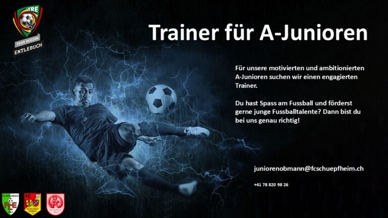 Trainer:in für A‑Junioren gesucht