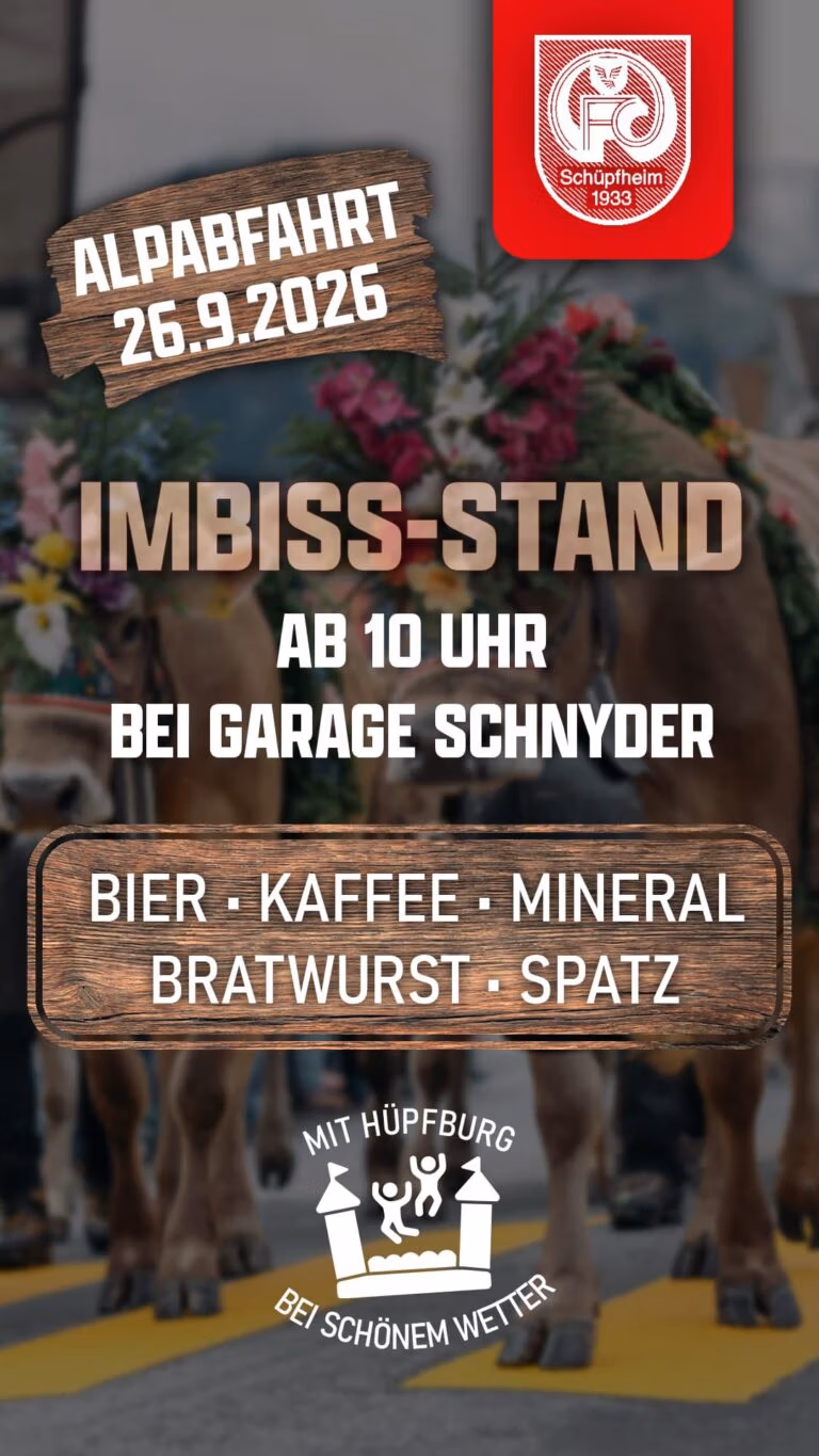 Im­biss-Stand an der Alpabfahrt