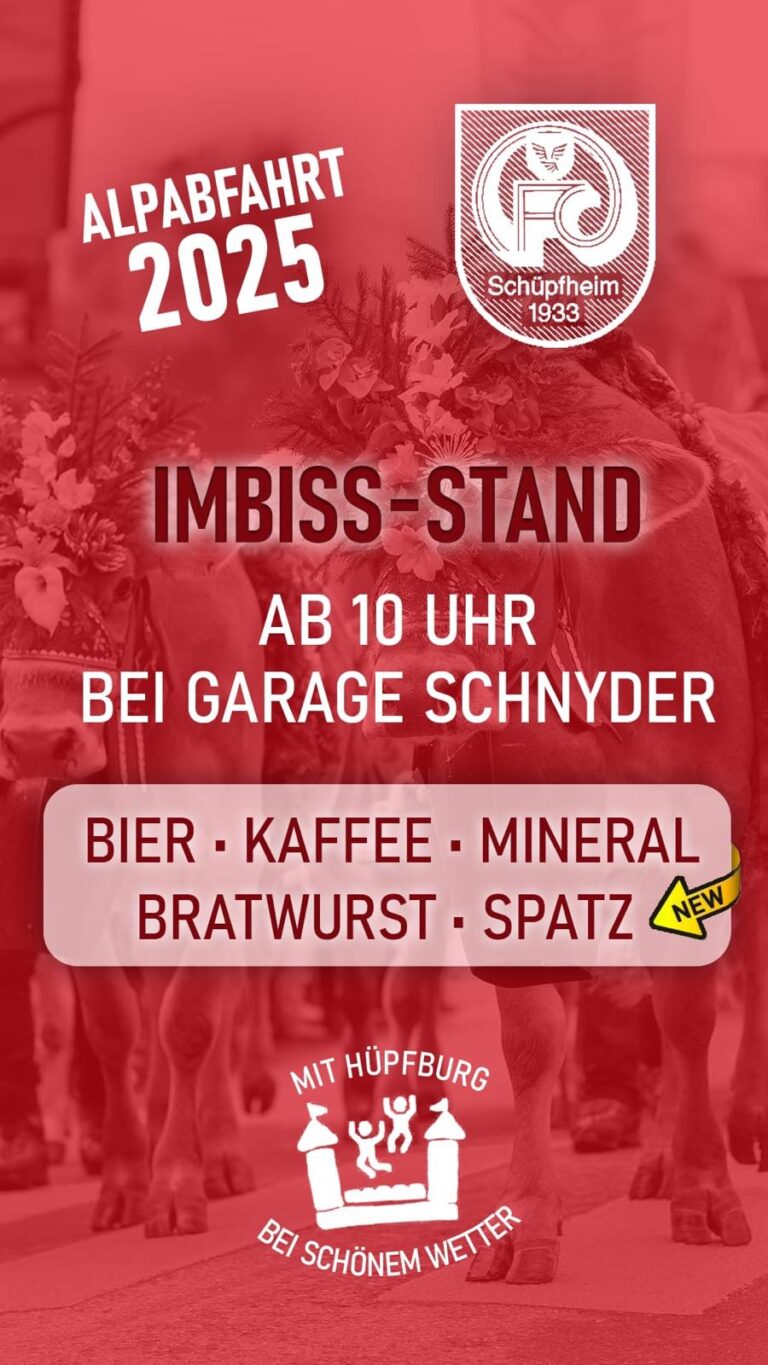 Im­biss­stand an der Alpabfahrt