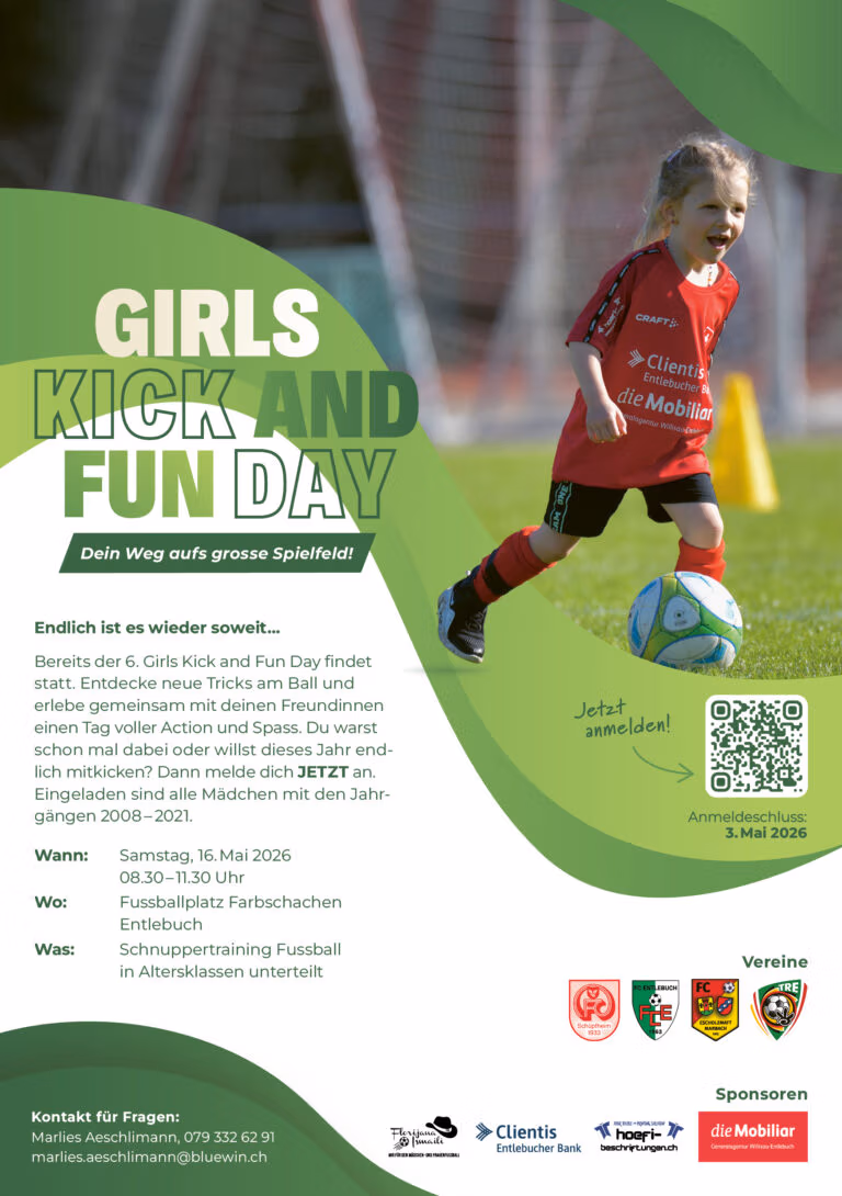 An­mel­dung Girls Kick and Fun Day&nbsp;2026