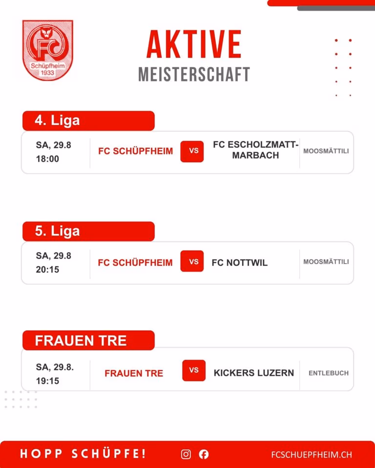 Der­by-Sams­tag im Moos­mät­ti­li 🔥🔴⚪️