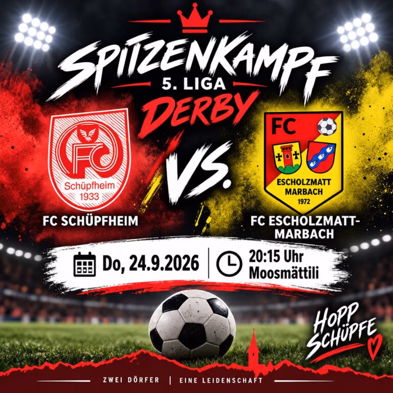 Spit­zen­kampf 5. Liga-Derby
